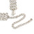 Statement 4 Row Clear Crystal Choker Necklace In Silver Tone - 29cm L/ 12cm Ext - view 5