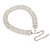 Statement 4 Row Clear Crystal Choker Necklace In Silver Tone - 29cm L/ 12cm Ext - view 6