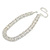 Statement Clear Crystal Choker Necklace In Silver Tone Metal - 30cm L/ 10cm Ext - view 6