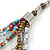 Multistrand Multicoloured Glass and Acrylic Bead Necklace - 86cm L - view 4