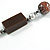 Striking Wood, Ceramic, Acrylic Bead with Black Suede Cords Necklace (Brown/ Silver) - 72cm L - view 5