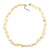 Pastel Yellow Coin Shell and Crystal Glass Bead Necklace with Silver Tone Closure - 56cm L/ 5cm Ext - view 4