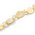 Pastel Yellow Coin Shell and Crystal Glass Bead Necklace with Silver Tone Closure - 56cm L/ 5cm Ext - view 3