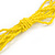 Statement Multistrand Banana Yellow Glass Bead, Semiprecious Stone Tassel Necklace - 66cm L/ 12cm Tassel - view 7