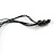 Multicoloured Wood Bead Cluster Black Cotton Cord Necklace - 80cm L/ Adjustable - view 6