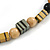Chunky Geometric Wooden Bead Necklace (Black, Brown, Red) - 70cm L - view 4