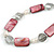 Light Grey Glass Bead, Ox Blood Shell, Cream Freshwater Pearl Necklace with Silver Tone Closure - 44cm L/ 5cm Ext - view 4
