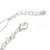 Stylish Chunky Oval Link Necklace in Silver Tone Metal (Cream/ Black) - 48cm L/ 5cm Ext - view 7