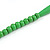 Chunky Bright Green Wood Bead Necklace - 68cm L - view 7