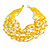 Sunny Yellow Glass Bead/ Semiprecious Stone Multistrand Necklace - 60cm Long