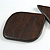 Brown Geometric Wood Pendant with Black Waxed Cotton Cord - 86cm Long/ 12cm Pendant - view 7