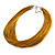 Gold Multistrand Silk Cord Necklace In Silver Tone - 50cm L/ 7cm Ext - view 2
