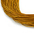 Gold Multistrand Silk Cord Necklace In Silver Tone - 50cm L/ 7cm Ext - view 4
