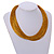 Gold Multistrand Silk Cord Necklace In Silver Tone - 50cm L/ 7cm Ext - view 3