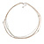 Long Multistrand Chain Necklace in Silver/ Rose Gold Tone with Heart Motif - 106cm L/ 7cm Ext - view 7