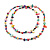 Multicoloured Shell Nugget and Glass Bead Long Necklace - 115cm Long - view 2