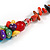 Multicoloured Shell/Glass Cluster Style Beaded Necklace/46cm L/ 6cm Ext - view 8