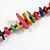 Multicoloured Shell/Glass Cluster Style Beaded Necklace/46cm L/ 6cm Ext - view 7