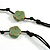 Multicoloured Ceramic Flower Bead Black Silk Cord Long Necklace - 95cm Long - view 5