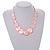 Pastel Pink Graduated Shell Necklace/47cm Long/Slight Variation In Colour/Natural Irregularities - view 3