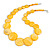 Yellow Gold Coloured Graduated Shell Necklace/47cm Long/Slight Variation In Colour/Natural Irregularities