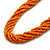 Multistrand Dusty Orange Glass Bead Necklace - 48cm L/ 7cm Ext - view 5