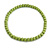 10mm/Unisex/Men/Women Lime Green Round Bead Wood Flex Necklace - 45cm Long