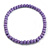 10mm/Unisex/Men/Women Lavender Purple Round Bead Wood Flex Necklace - 45cm Long