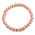 15mm/Unisex/Men/Women Pastel Pink Round Bead Wood Flex Necklace - 44cm Long