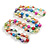 10mm D/ Solid Glass and Faux Pearl Bead Long Necklace (Multicoloured) - 108cm Long (Natural Irregularities) - view 5