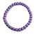15mm/Unisex/Men/Women Lavender Purple Round Bead Wood Flex Necklace - 44cm Long
