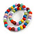 10mm/Unisex/Men/Women Multicoloured Round Bead Wood Flex Necklace - 45cm Long - view 5