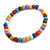 15mm/Unisex/Men/Women Multicoloured Round Bead Wood Flex Necklace - 44cm Long - view 2