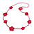 Handmade Raspberry Floral Crochet Light Pink Glass Bead Long Necklace/ Lightweight - 96cm Long - view 2