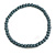 10mm/Unisex/Men/Women Grey Round Bead Wood Flex Necklace - 45cm Long