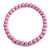 15mm/Unisex/Men/Women Bubble Gum Pink Bead Wood Flex Necklace - 44cm L