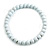 15mm/Unisex/Men/Women White Bead Wood Flex Necklace - 44cm L