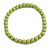 15mm/Unisex/Men/Women Lime Green Round Bead Wood Flex Necklace - 44cm L