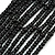 Statement Multistrand Layered Bib Style Wood Bead Necklace In Black - 50cm Shortest/ 70cm Longest Strand - view 3