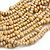 Statement Multistrand Layered Bib Style Wood Bead Necklace In Natural - 50cm Shortest/ 70cm Longest Strand - view 4