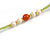 Dark Olive Pom Pom, Glass Bead, Tassel Long Necklace - 88cm L/ 17cm Tassel - view 6