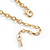 Multicoloured Enamel Geometric Necklace in Gold Tone - 40cm L/ 6cm Ext - view 7