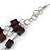 Multi-layered Dark Brown Wood Bead Cord Necklace - 86cm L - view 5