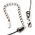 Stunning Floral Shell Drop Pendant With Leather Style Cord Necklace (Silver Tone) - 40cm Length - view 16