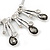 Clear/Grey Glass Crystal Drops Ethnic Necklace In Rhodium Plating - 38cm Length/ 7cm Extension - view 4
