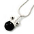 Small Crystal Mouse Pendant With Silver Tone Snake Chain - 40cm Length/ 4cm Extension - view 4