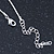 Small Crystal Mouse Pendant With Silver Tone Snake Chain - 40cm Length/ 4cm Extension - view 7