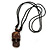 Unisex Acrylic Skull Pendant With Black Waxed Cotton Cord - Adjustable - view 6
