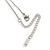 Open Cut Crystal Ring Pendant with Silver Tone Chain - 40cm L/ 6cm Ext - view 7