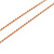Vintage Inspired Rose Gold Crystal Off Round Rose Motif Pendant with Beaded Chain - 80cm L/ 8cm Ext - view 5